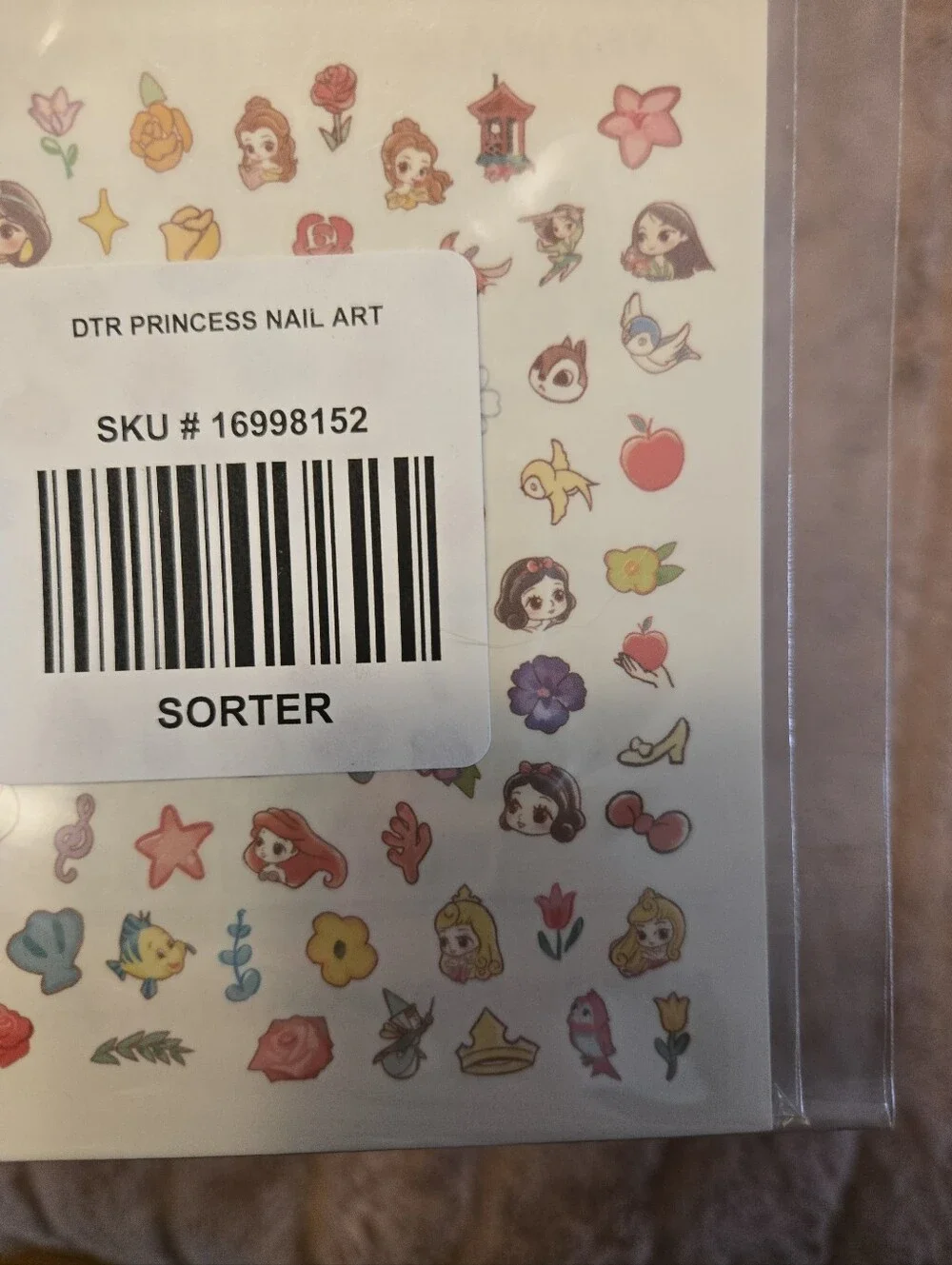 Disney Princess Nail Art Stickers